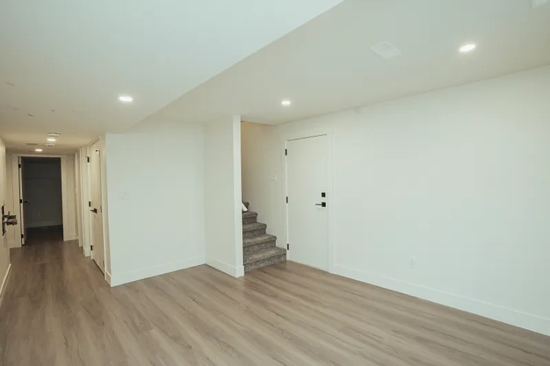 Finished basement renovation in Kamloops, BC by Double G Construction