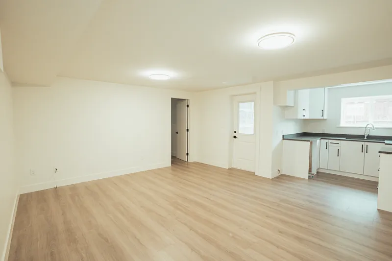 Finished basement renovation in Kamloops, BC by Double G Construction