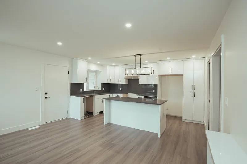 Finished basement renovation in Kamloops, BC by Double G Construction