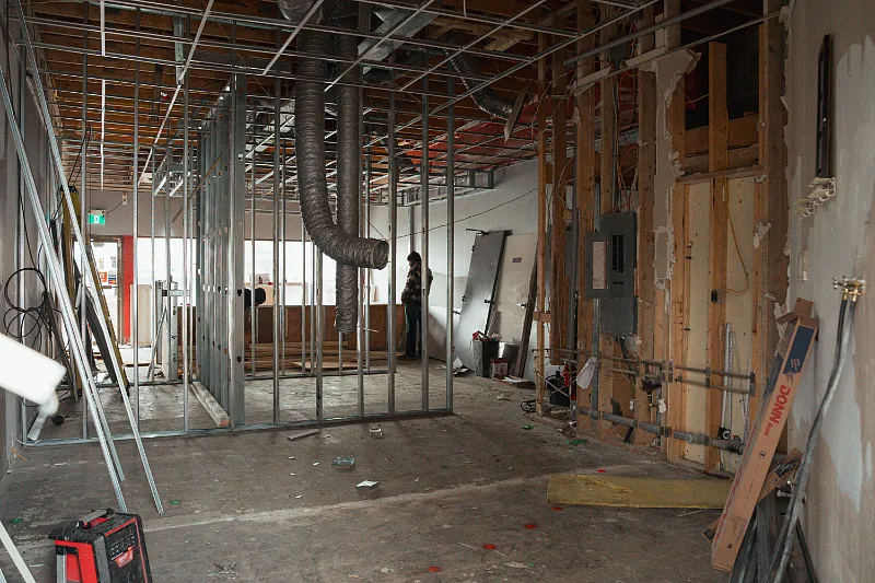Quesada Burritos & Tacos restaurant build-out in Kamloops, BC by Double G Construction