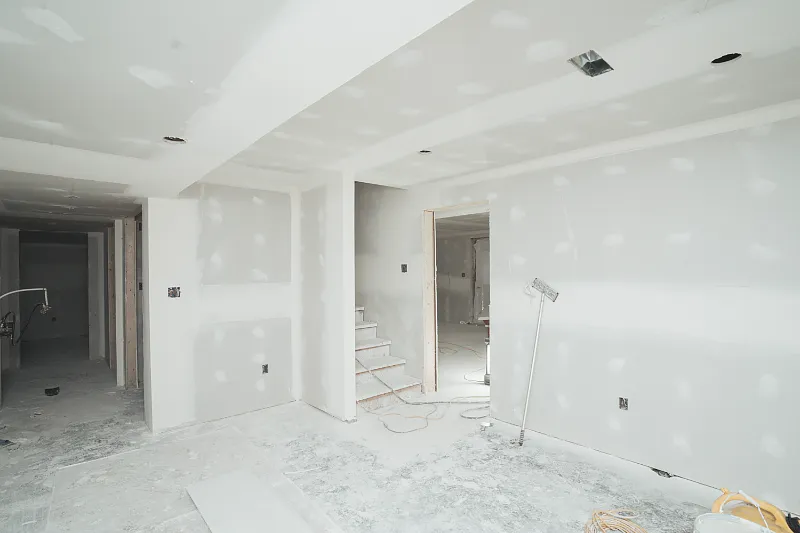 Finished basement renovation in Kamloops, BC by Double G Construction