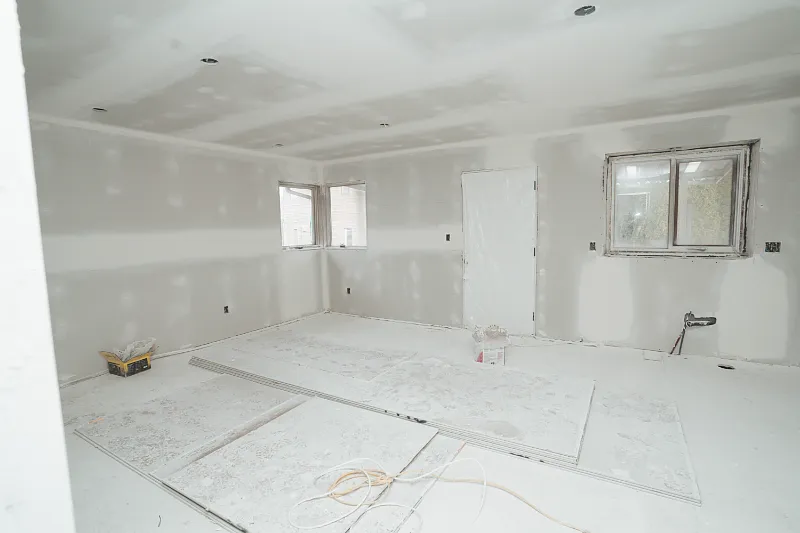 Finished basement renovation in Kamloops, BC by Double G Construction